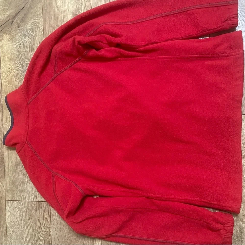 COLUMBIA Full-zip fleece Jacket red/boys youth size L/G